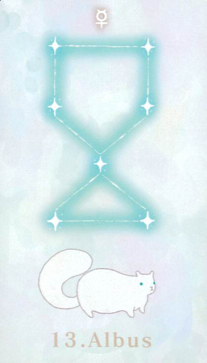 Geomancy card of Pocharis/ぽちゃリスのジオマンシーカード