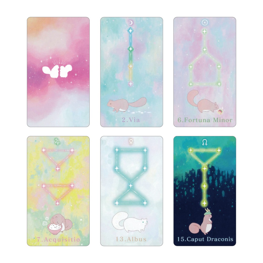 Geomancy card of Pocharis/ぽちゃリスのジオマンシーカード