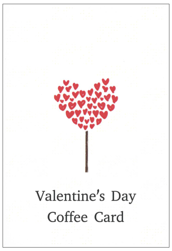 Valentine Coffee Card/バレンタインコーヒーカード