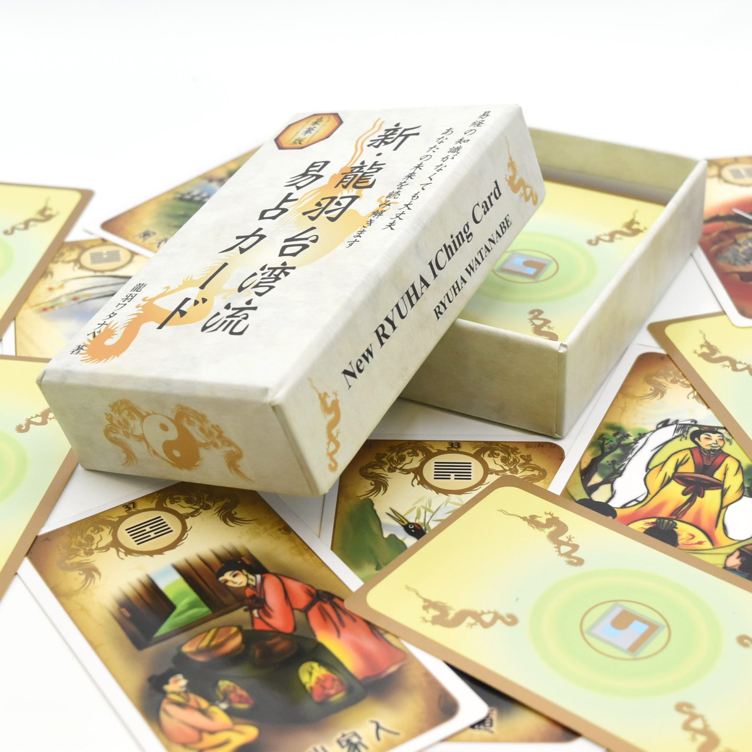 絶版希少！龍羽易占カード＋龍羽流占術学DVD New Ryuwa Taiwanese I Ching Cards/新・龍羽台湾流易占カード