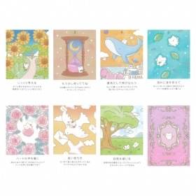 Shirofuwa-kun's Happiness Oracle Cards / しろふわくんのしあわせ運ぶオラクルカード