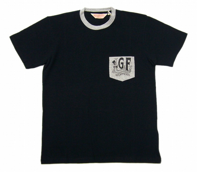*G&F WORKERS*TEE-19-GREEN CATERPILLAR-(����)