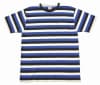 *CUSHMAN*26273COLOR MIX-BORDER POCKET TEE-(WHT×BLUE×BRN)