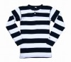 *THE FLAT HEAD*THLB-01WHENLEY NECK-BORDER THERMAL-(2色)