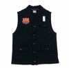 *CUSHMAN*Cu26181INNER WAFFLE-SWEAT VEST-(BLACK)