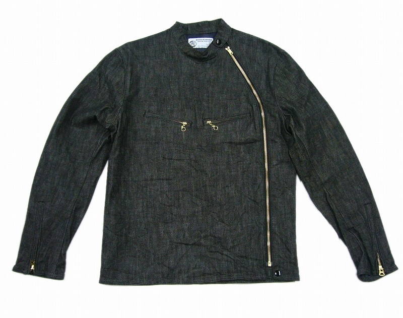 *ROAD RUNNER*<BR>SINGLE<BR>-DENIM RIDERS JKT-<BR>(BLK)<BR>
