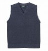 *STEVENSON OVERALL*CUT OFF-V NECK SWEATER-(2色)