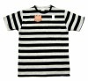 *CUSHMAN*Cu26445C/L BORDER-POCKET TEE-(Mix GRY×BLK)