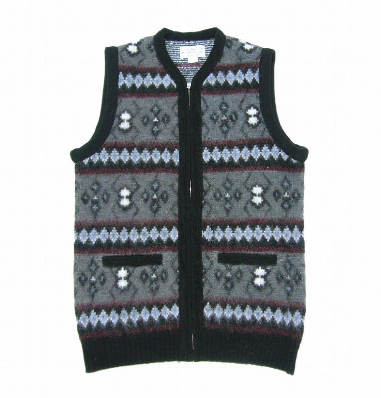*WEST RIDE*"SPIDER MOHAIR VEST"(GRY MIX)