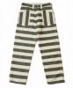 *HELLER'S CAFE*HC-255BLK & WHT-PRISONER PANTS-(BORDER)