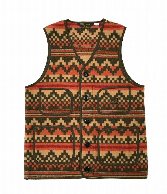 *WEST RIDE*-CHIEF RUG VEST-(CHIEF RUG)