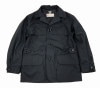 *BLACK SIGN*BRITISH OILED COTTON-HUNTING JACKET-(BLACK)