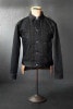 *BLACK SIGN*<BR>15oz BLACK DENIM<BR>-PLEATS JACKET-<BR>(DEEP BLACK)<BR>