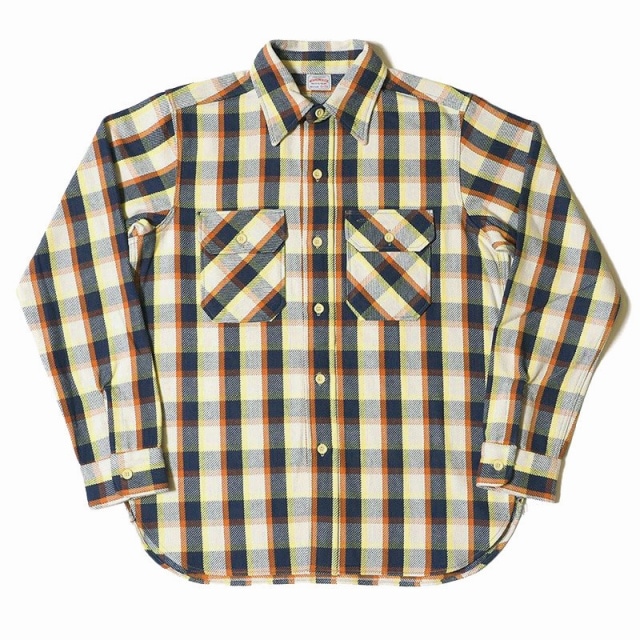 *WAREHOUSE*3104E柄"HEAVY FLANNEL"(NAVY)