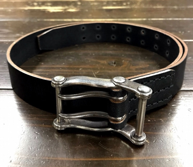 *LYNCH SILVERSMITH*LNC507-COM BELT-(BRIDLE LEATHER)