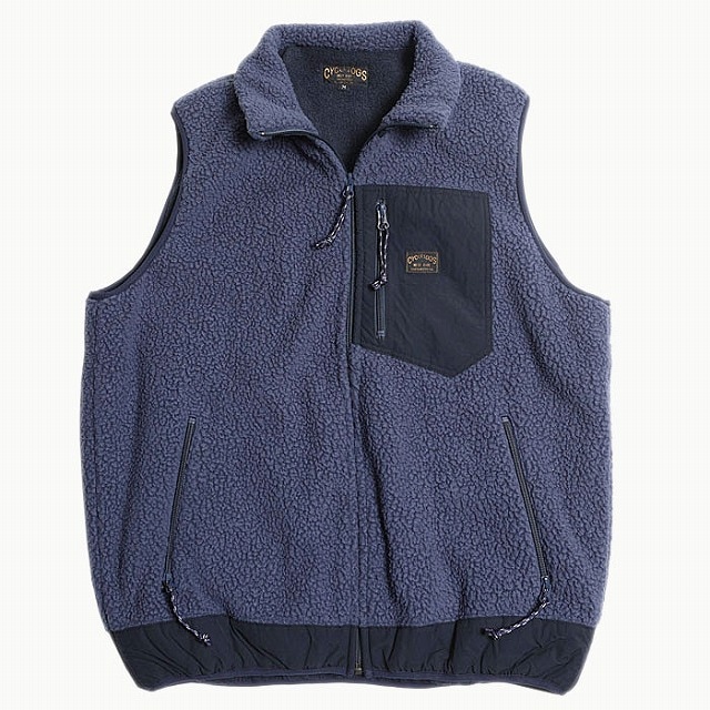 *WEST RIDE*JACKESPEAK-VEST FLEECE-NAVY