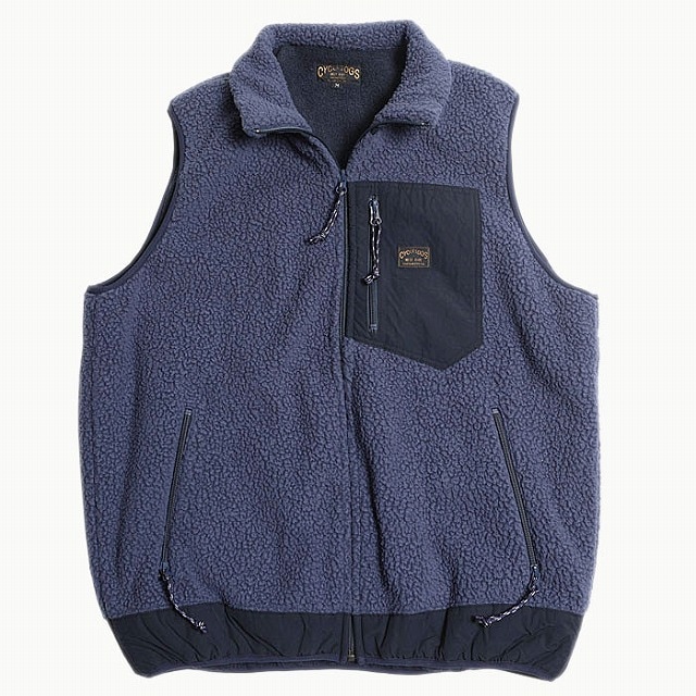 *WEST RIDE*"JACKSPEAK VEST FLEECE"(NAVY)