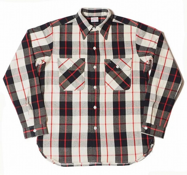 *WAREHOUSE*3104B柄"HEAVY FLANNEL"(BLACK)