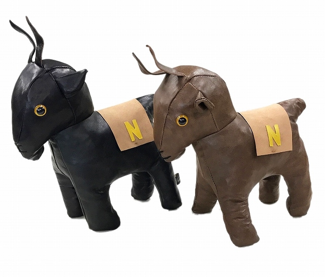 *WAREHOUSE*5243"GENUINE LEATHER MASCOT DOLL"-USNA "GOAT"-