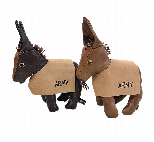 *WAREHOUSE*5243"GENUINE LEATHER MASCOT DOLL"-USMA "MULE"-