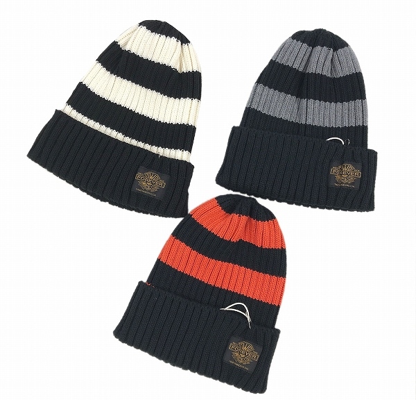 *WEST RIDE*"COTTON BORDER WATCH CAP"(3色)
