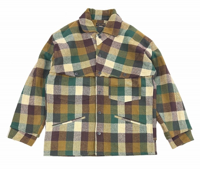 *WEST RIDE*BLACK BEAR-CPO JACKET-(GRN CHECK)