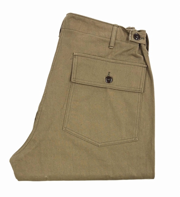 *WAREHOUSE*1086MILITARY-HERRINGBONE PANTS-(OD,GRN)