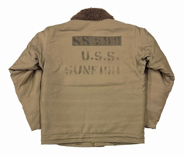 *WAREHOUSE*2227-FINAL FROM OF WW2-N-1 WINTER JACKET-"USS SUNFISH"KHAKI（NXSX 79062）