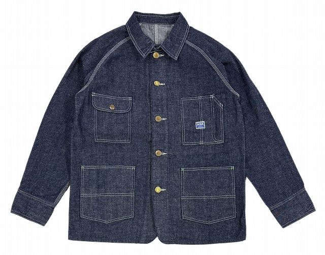 *WESTRIDE*W&R 30'S-CHANGLE BUTTON COVERALL-(INDIGO)