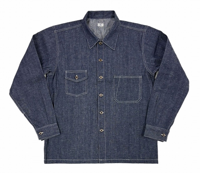 トップス BAA COSTUME MFG. BAA COSTUME MFG.*<BR>-1930's DENIM SHIRTS JAC-<BR>(INDIGO)<BR