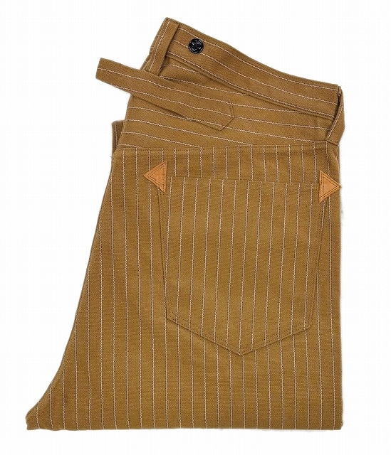 *WAREHOUSE*GREENEBAUM OVERALLS 1229 -1900 4POCKET HEAVY LEATHER BOUND OVERALL-"BRN DUCK STRIPE"(ベルトループ付き)