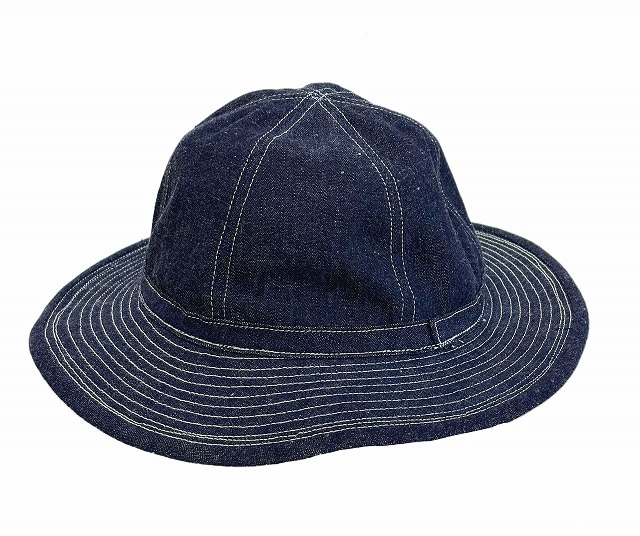 *WAREHOUSE*5250-DENIM ARMY HAT-(INDIGO��6PANEL)