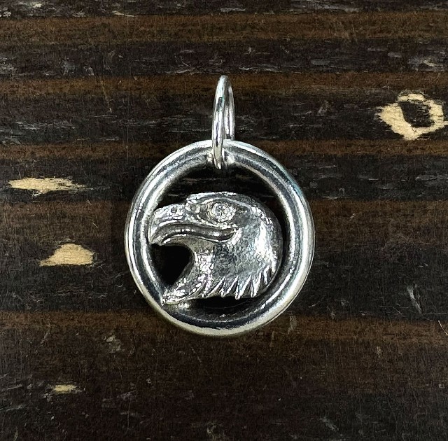 *LYNCH SILVERSMITH*LNC323-WHEEL EAGLE-"DIAMOND EYE"
