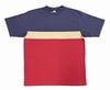 *WAREHOUSE*4112-A-PANEL BORDER TEE-(NVY�ߥܥ�ɡ�)