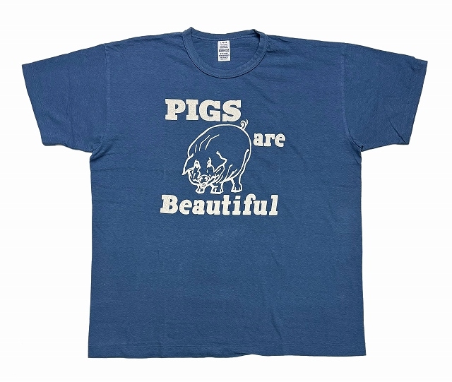 *WAREHOUSE*4064"PIGS ARE BEAUTIFUL"(BLUE)