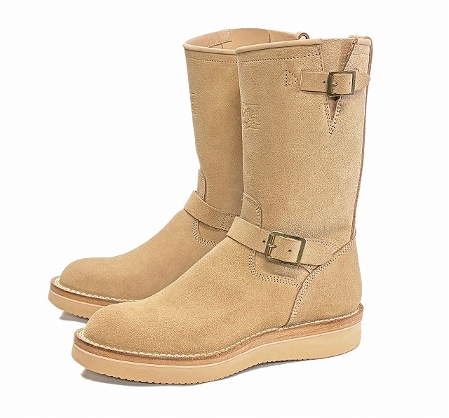 *WESTRIDE*ROUGH RIDER ENGINEER BOOTS(TAN ROUGH-OUT)