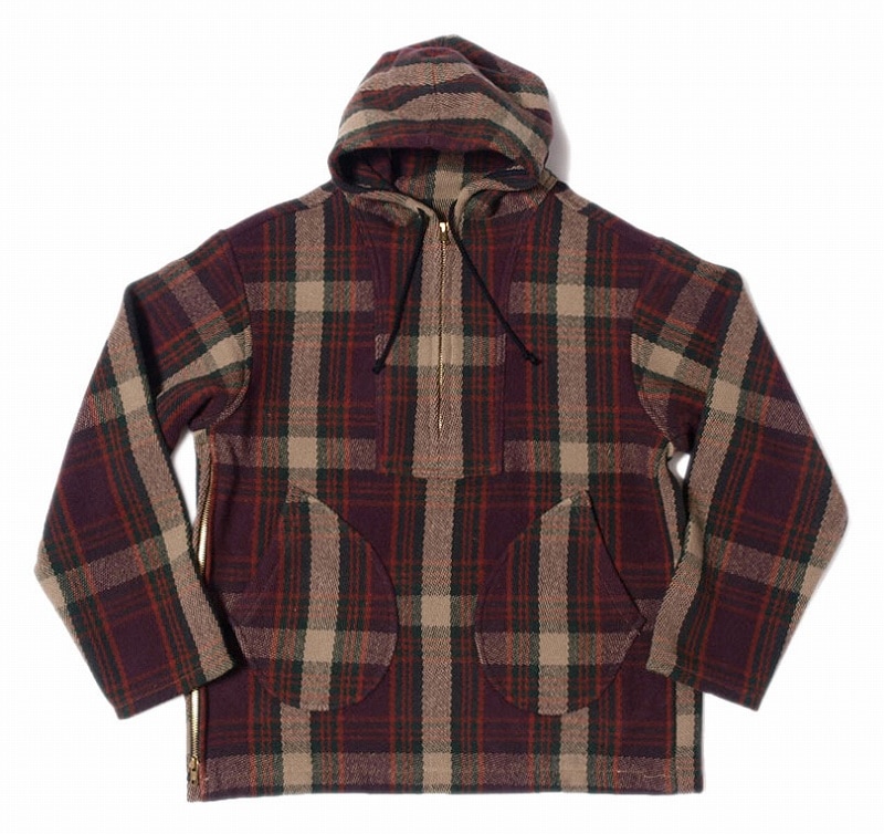 *WAREHOUSE*2062"CHECK WOOL ANORAK PARKA"