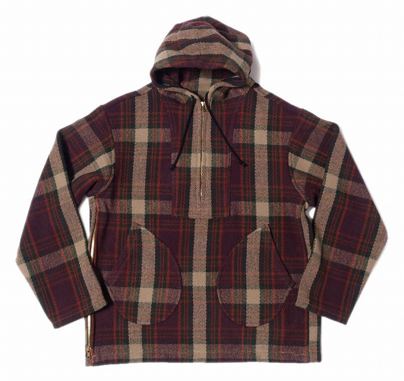 *WAREHOUSE*2062CHECK WOOLANORAK PARKA