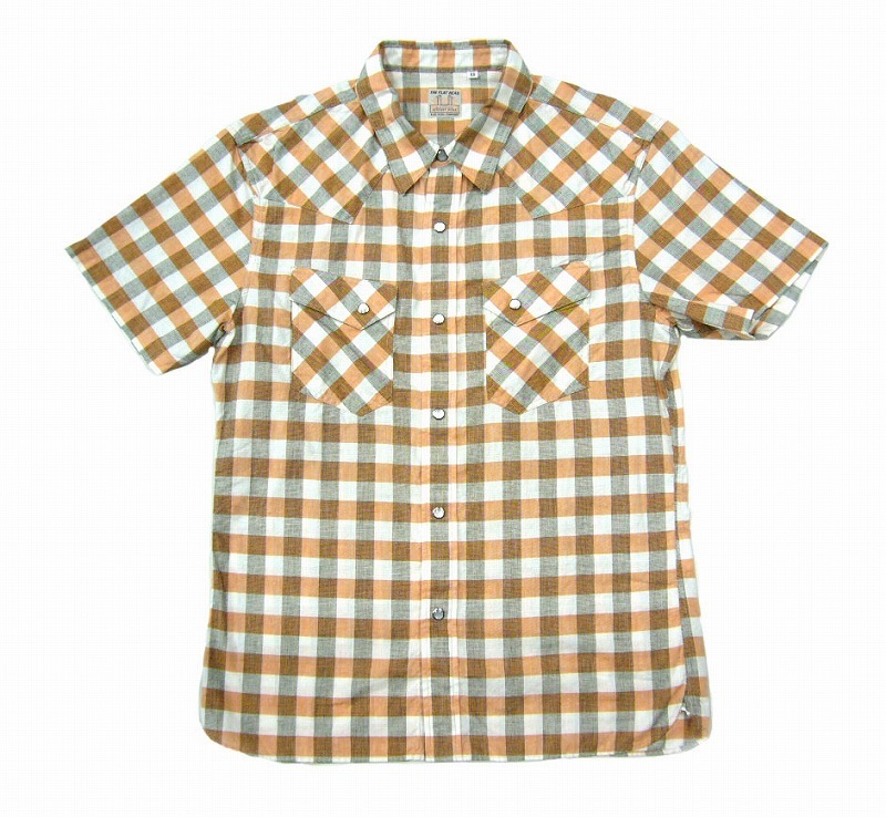 *THE FLAT HEAD*CW-77HWCHECK WESTERN SHIRTS(ORG)