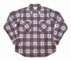 *HELLER'S CAFE*HC-1821940's-PRINT FLANNEL-(SAX×RED)