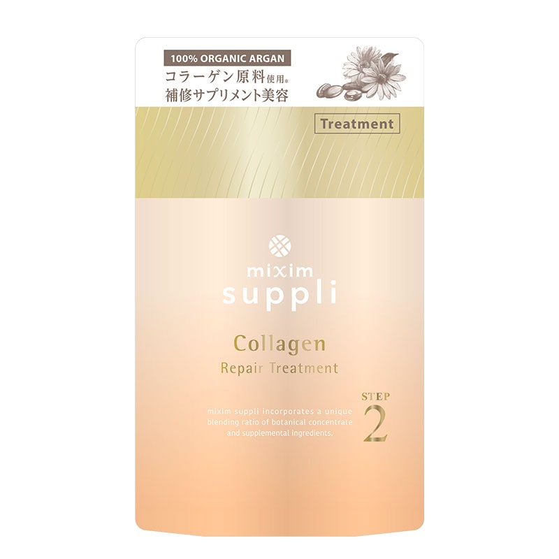 ミクシムサプリ コラーゲンリペア トリートメント 本体+詰替用 mixim suppli トリートメント 詰め替え ミクシムサプリ