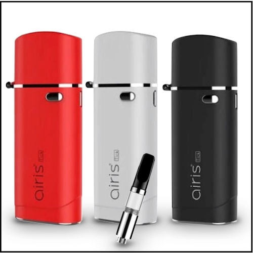 Amazon 正規品 Airistech Airis Tick Cartridge Battery Vaporizer エアリスティック カートリッジバッテリー 蓋付き ヴェポライザー カートリッジ 対応 510規格 510スレッド Vape 電子タバコ スターターキット ドリップチップ付き White Airistech 電子たばこ