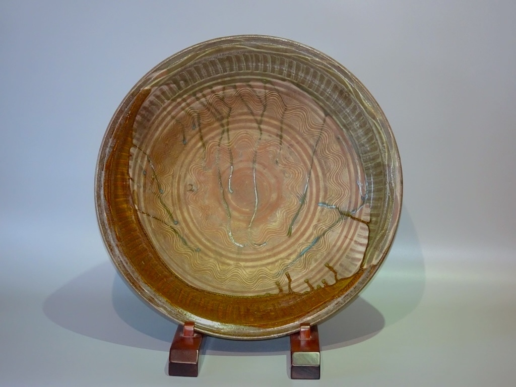 二彩唐津緑褐釉大鉢 | 東洋陶磁 | 冨江洗心堂オンラインショップ