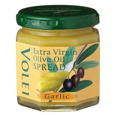 オリーブオイルスプレッド（ガーリック）140g《ボレイ　エクストラバージンオリーブオイルスプレッド》