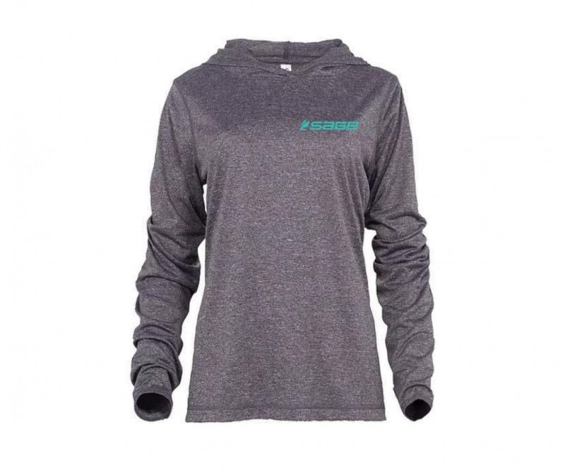 WOMEN'S SUN HOODIE - PEPPER