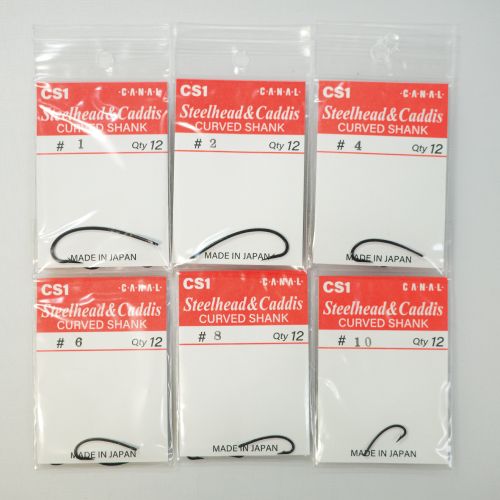 STEELHEAD&CADDIS CURVED SHANK