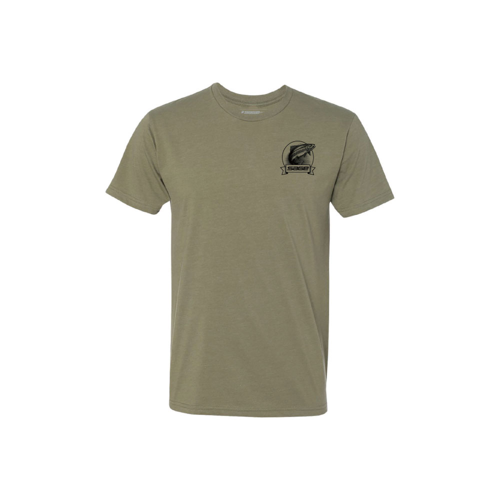 HERITAGE LOGO TEE - TROUT