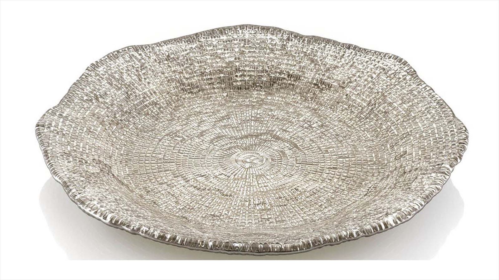 IVV イタリア製 Diamante ディアマンテ プレート2枚 IVV イタリア製 皿 ガラス皿 Diamante ディアマンテ クリア 28cm