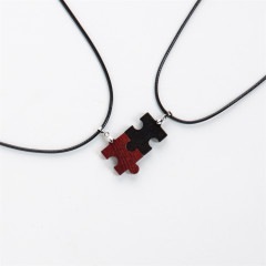 木のネックレス　パズル|木のネックレス|Handmade木のアクセサリー