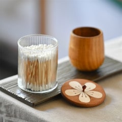 綿棒入れ・化粧スポンジ入れ　梅の花